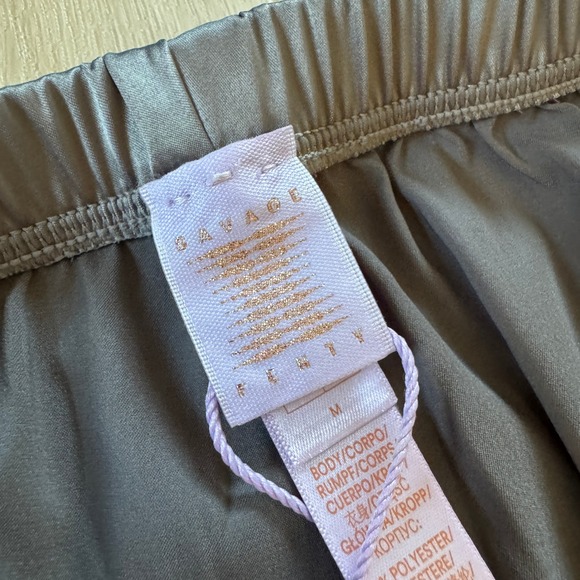 NWT! Savage X Fenty‎ Lounge Pants M Gray Lace Trim Wide Leg Elastic Waist Soft - Picture 6 of 14